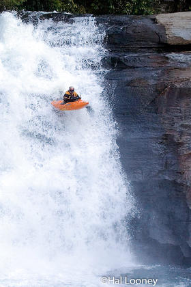 Kayak over Triple Falls
